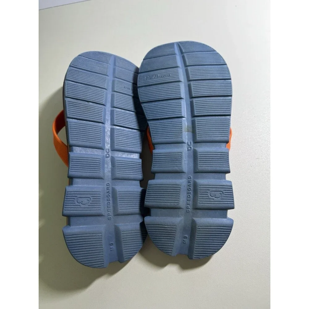 On Cloud Off Flip Flop Sandals Men’s Size 8 Blue/Orange Cloudtech Speedboard - Picture 7 of 8
